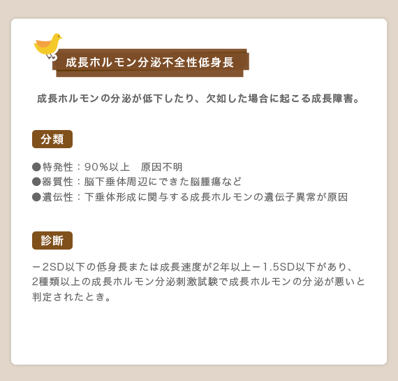 成長ホルモン分泌不全性低身長